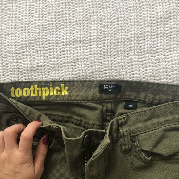 J. Crew army green jeans - Picture 2 of 6